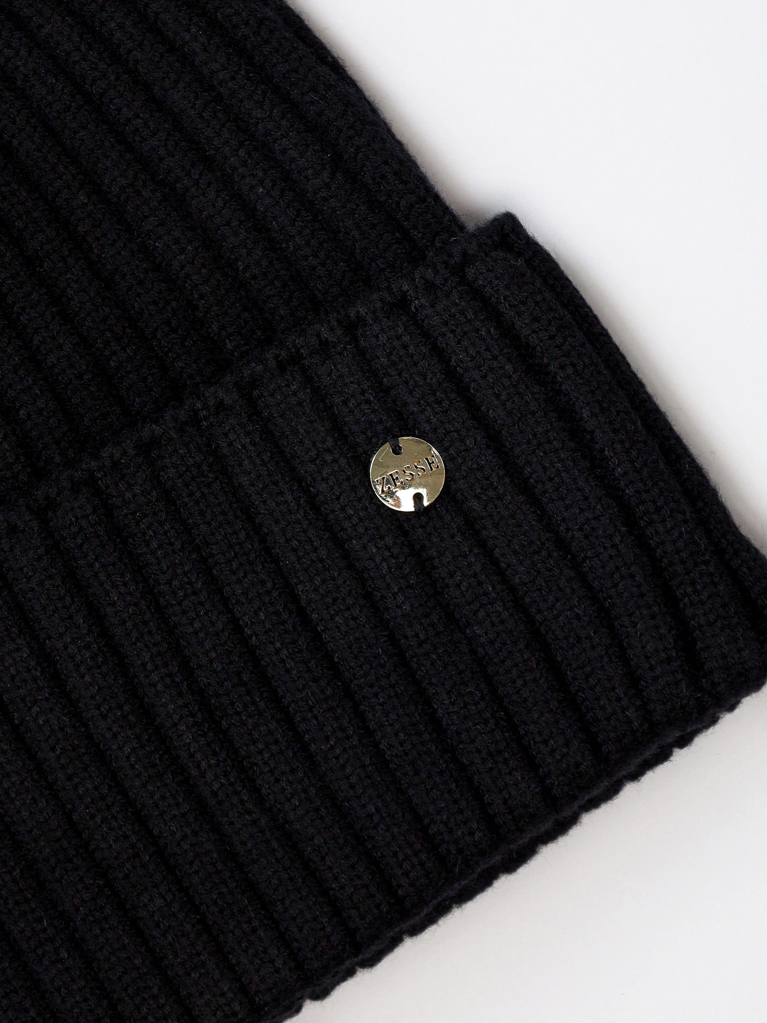 Шапка-бини из смесовой вискозы с отворотом в ассортименте